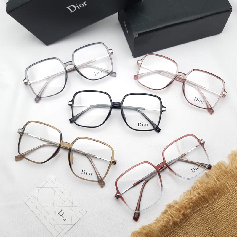 Frame/kacamata unisex Dior type 2301 size 54.16.43 paket lensa photocromic,blueray free minus,cylide