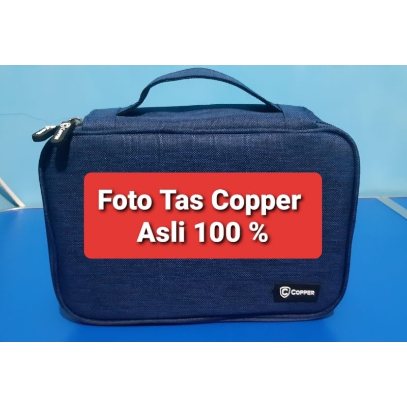 COPPER TAS PORTABLE GADGET POWERBANK, USB FLASHDISK, CHARGER