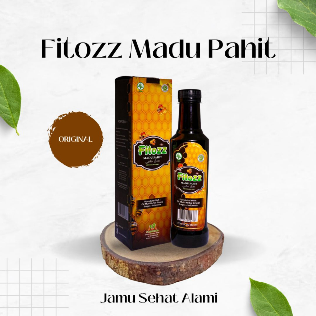 

Fitozz Madu Pahit Madu Herbal Untuk Pegal Linu, Asam Urat, kolesterol dll