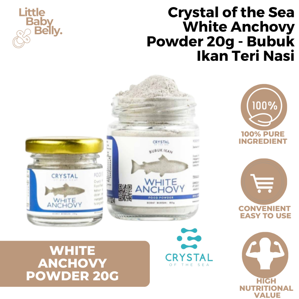 

Crystal Of The Sea Bubuk Ikan Teri Nasi White Anchovy Powder 20g