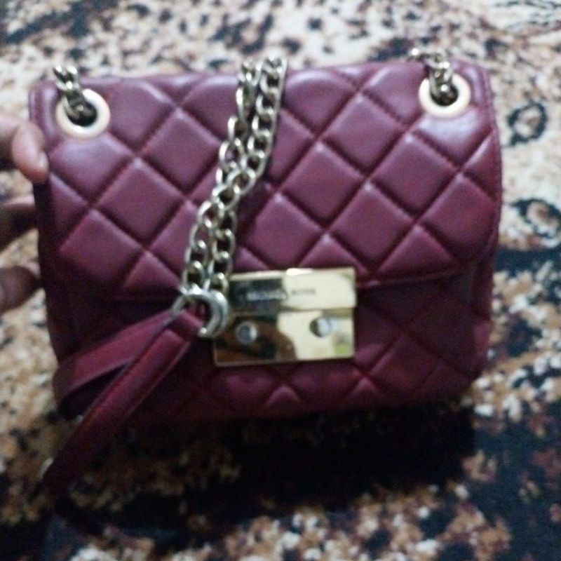 Preloved Michael Kors Sloan Maroon