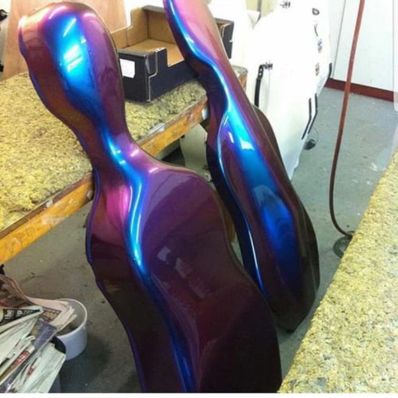 cat bunglon blue violet purple 3warna