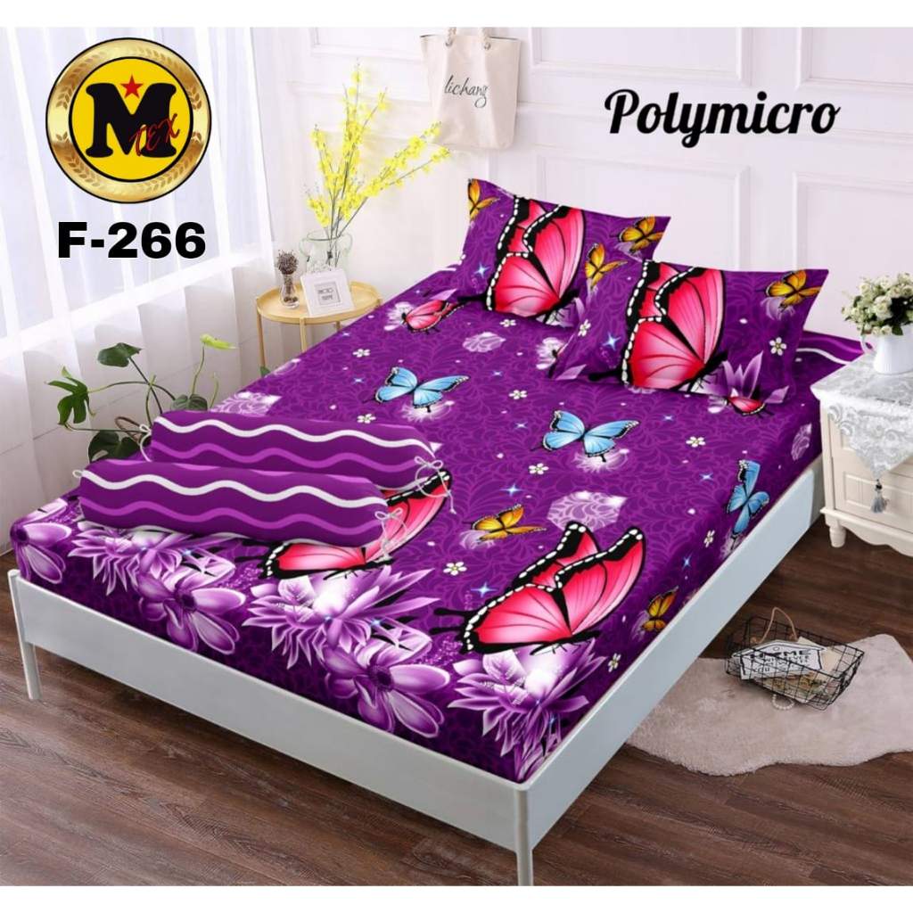 Sprei Set JUMBO 240x200 Katun BONITA/Sprei JUMBO Motif-Butterfly