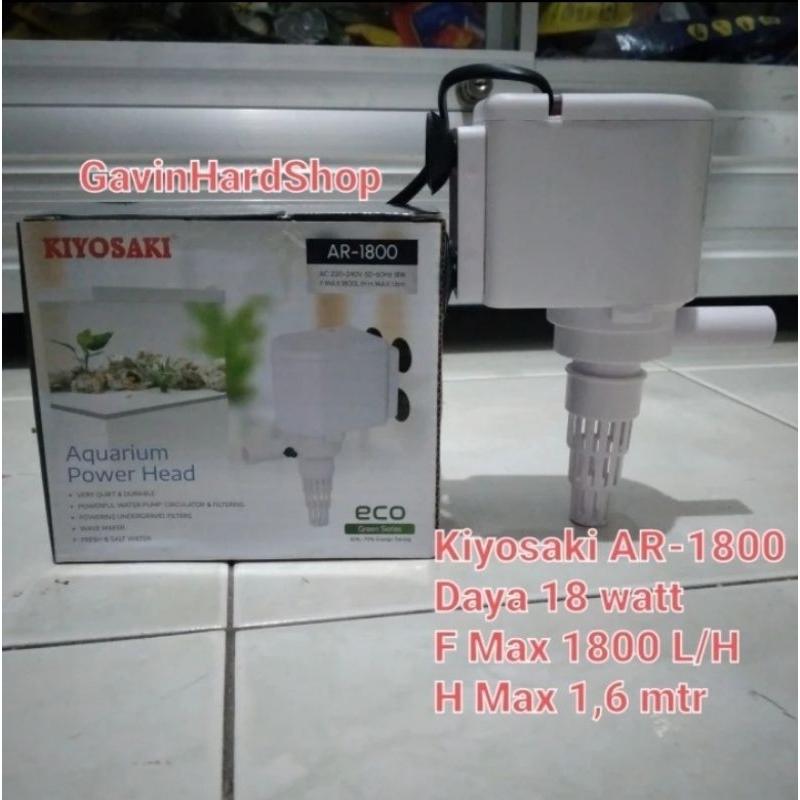 Pompa aquarium Pompa celup Pompa power head Kiyosaki AR-1800 output 1800 L/H