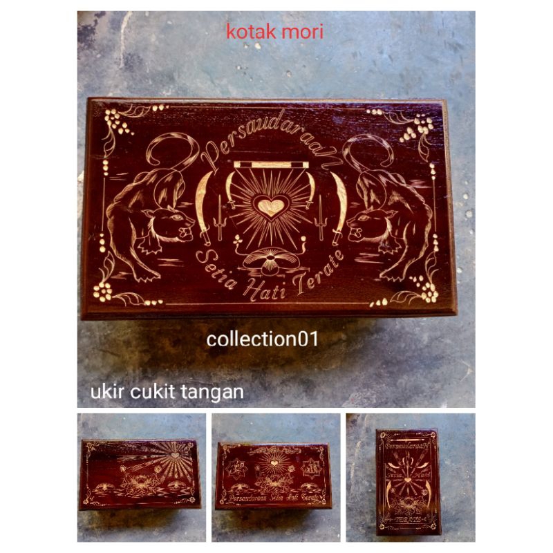 Kotak Mori - Kotak Mori Ukir kir PSHT - Kotak Mori Sabuk PSHT - Kotak Penyimpanan Mori Warga PSHT