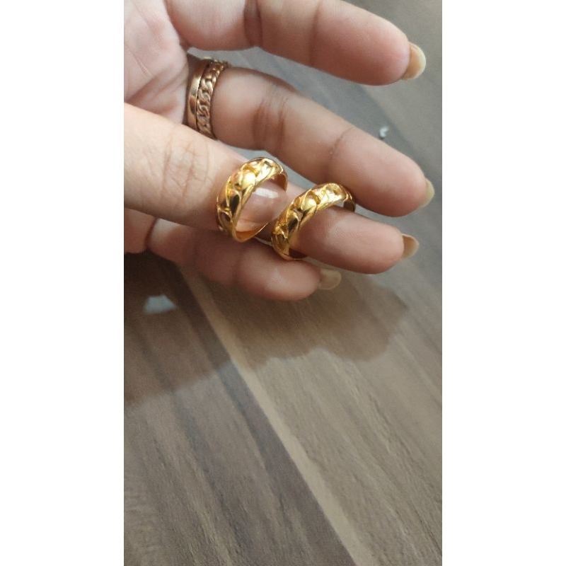 cincin emas setengah rantai