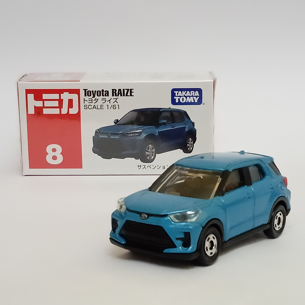 Tomica No 8 Toyota Raize biru Takara Tomy Diecast mobil Miniatur Mobil Mainan anak murah
