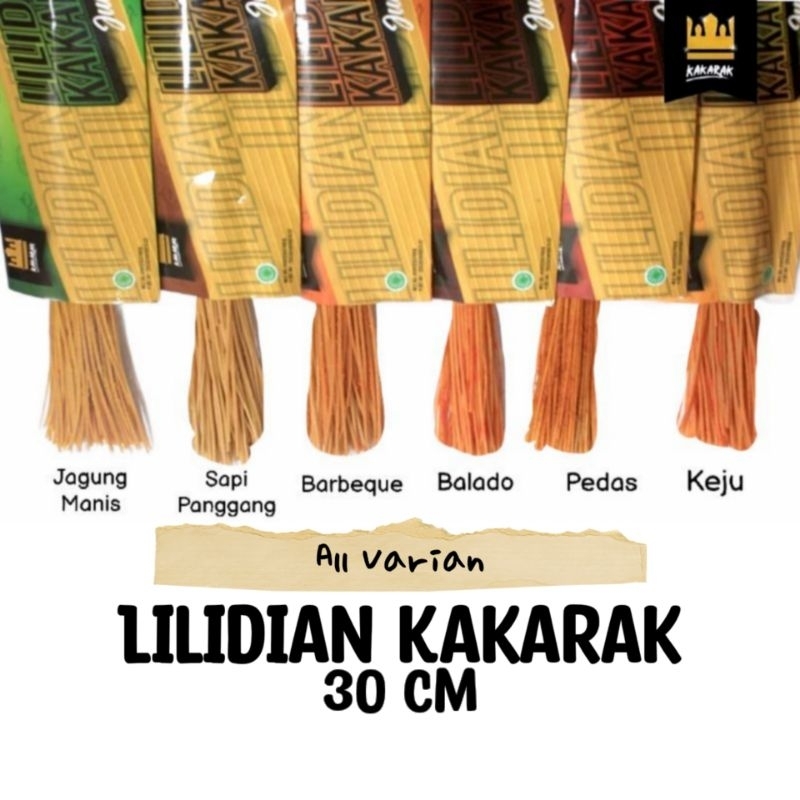 

Kakarak LILIDIAN Mie Lidi 30cm 85gr - Makanan Ringan (Grosir)