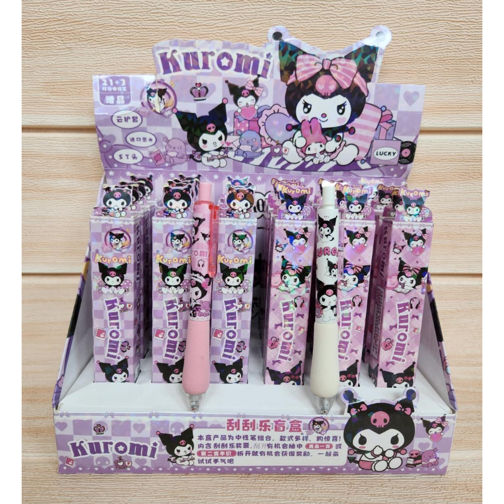 

SET PULPEN BLIND BOX KUROMI GENDUT HA 1004 1 SET ISI 6 PC