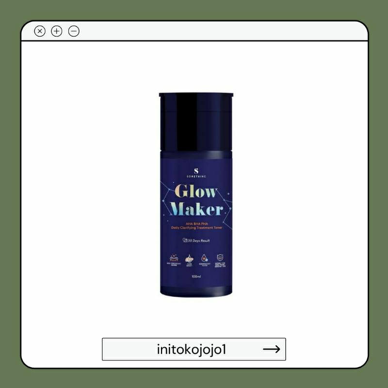 SOMETHINC TONER GLOWING EKSFOLIASI SOMETHINC GLOW TONER AHA BHA PHA 100 ML