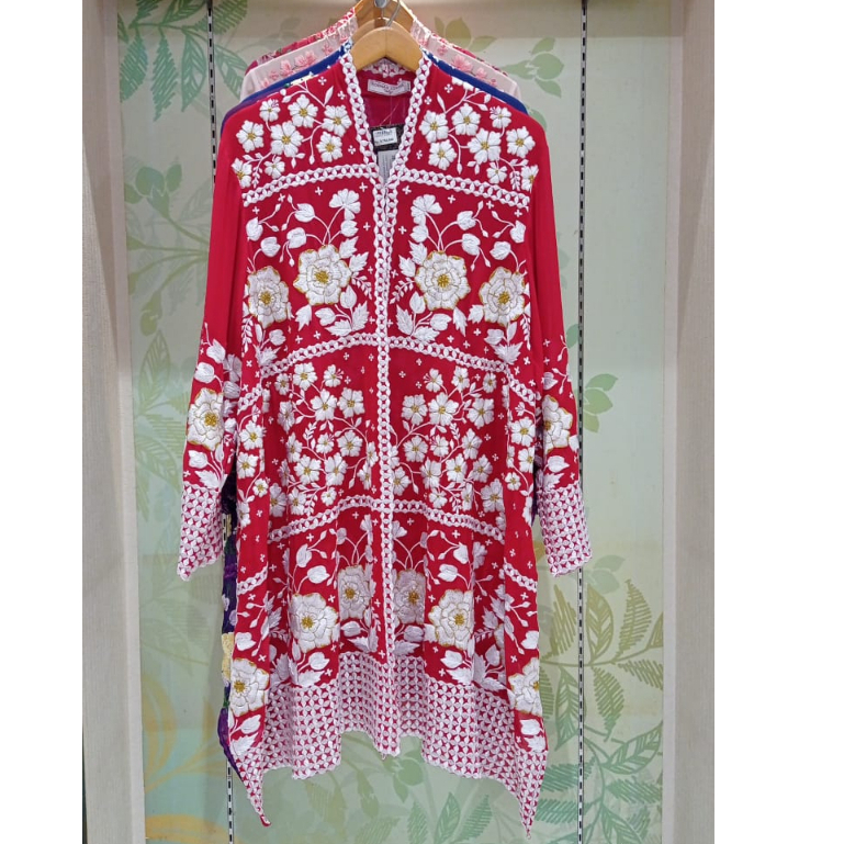 Kebaya Encim Jasmin Rose Merah By Roemah Kebaya Vielga
