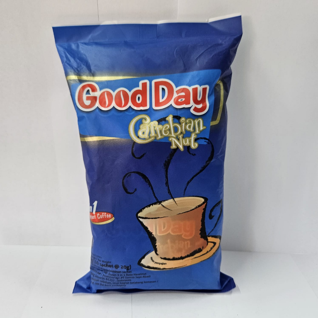 

Good Day Carrebian Night Kopi 3in1 Instan Rasa Hazelnut 10x20 gram