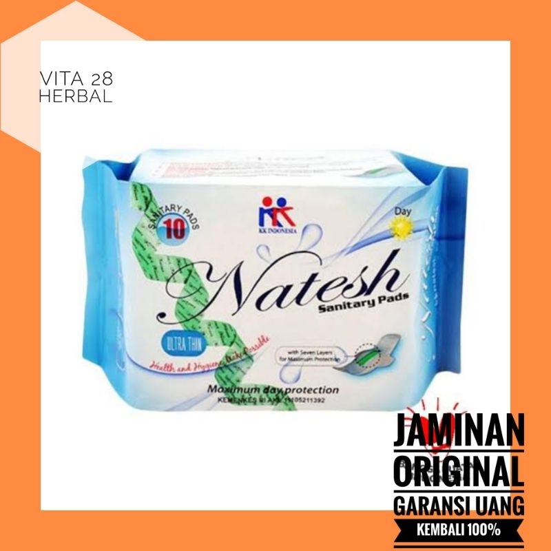 PEMBALUT NATESH BIRU NATESH NIGHT ORIGINAL SEHAT HERBAL ALAMI