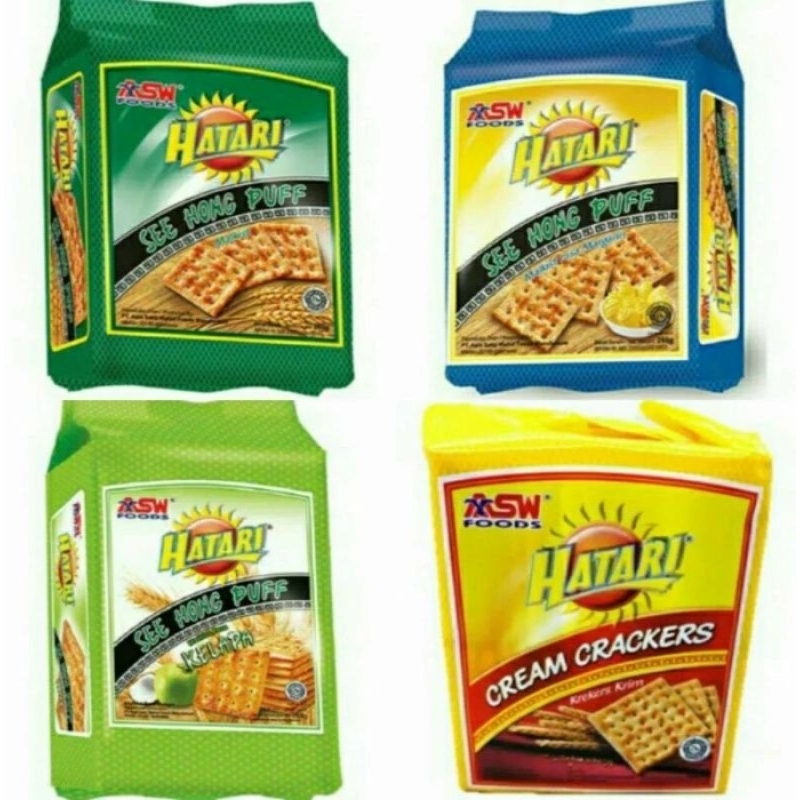 

Hatari Biskuit Roti Crackers See Hong Puff Pack Isi 6 Pcs (1/2 Lusin)