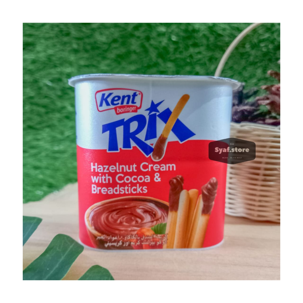 

BISKUIT STIK COKLAT Kent Trix Hazelnut with COCOA AND BREAD STICK 56gr