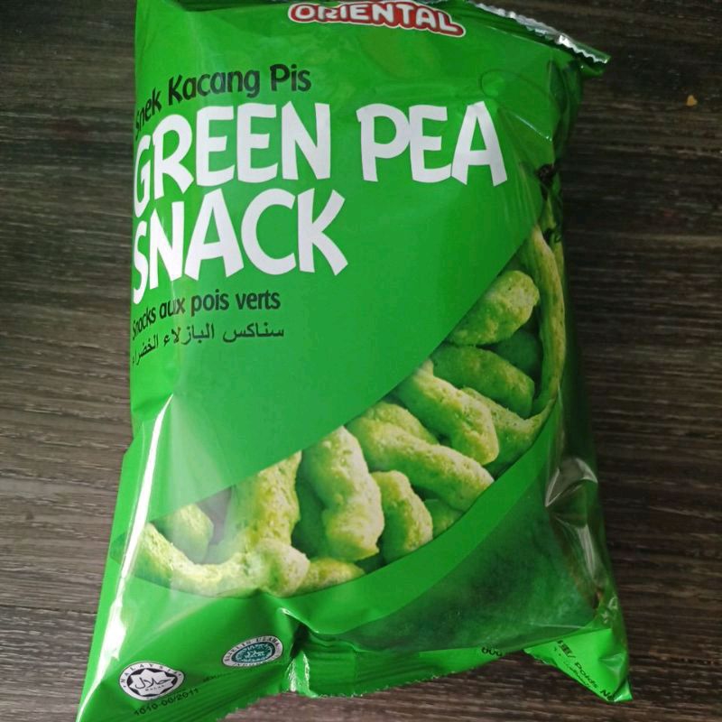 

Snack Green pea Kerupuk Oriental 60gram / Snek Kacang Hijau Malaysia Halal dan Gurih