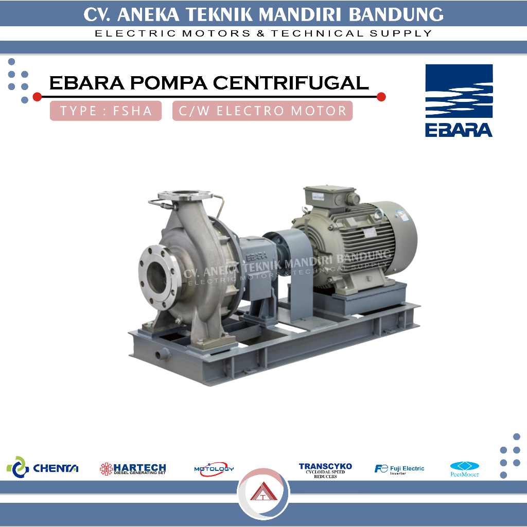 Pompa Ebara centrifugal & Electro motor