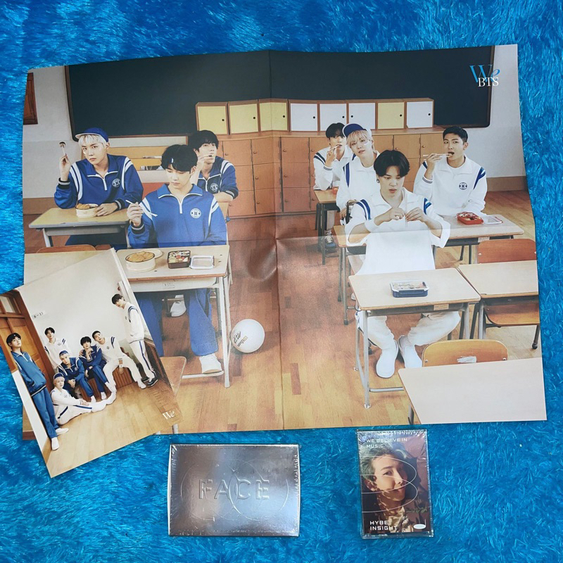 Photocard PC Album SEALED Folded Mini Poster Merchandise BTS Jin Suga Yoongi Namjoon RM Jhope Jimin 