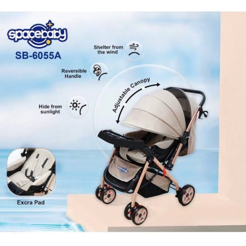 stroller spacebaby sb-6055a