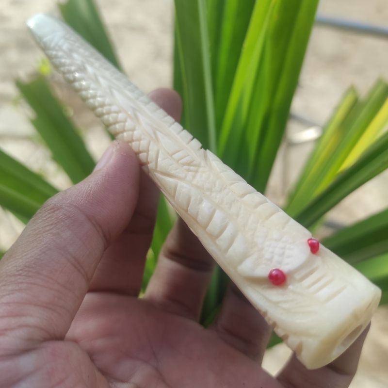 Önce Pipa Roko Tulang Sapi Ukiran Naga