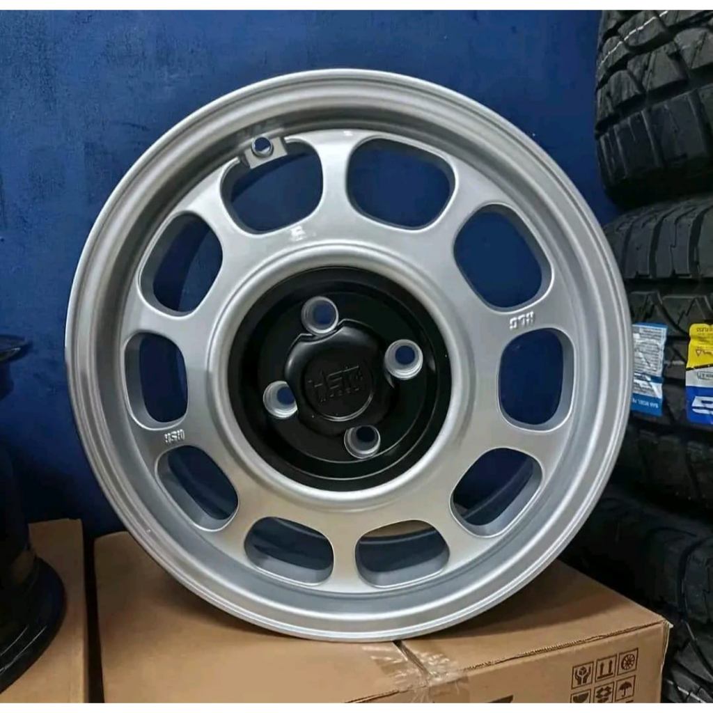 VELG HSR KLG R15X65 LUBANG BAUT 4X100 ET42 SILVER