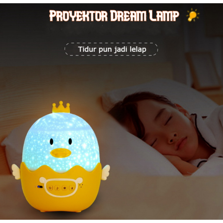 New Cute Gudetama Proyektor Dream Lamp