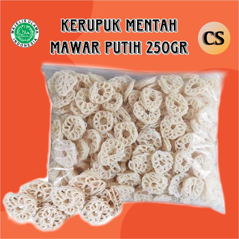 

KERUPUK MAWAR PUTIH 250Gr / KERUPUK SEBLAK VIRAL