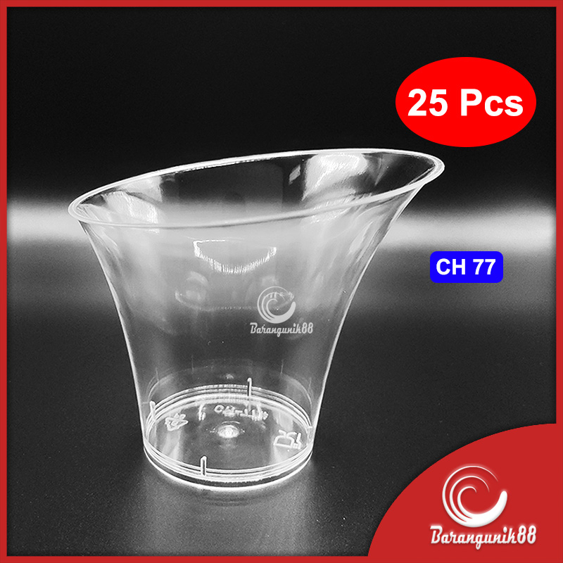 [25 Pcs] Jelly Cup Gelas Puding Agar-agar Bulat CH 77 150 ml Food Grade