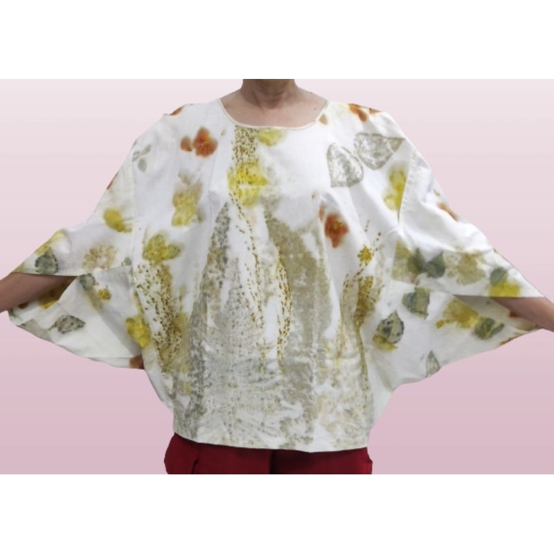 Baju Blouse Batik Ecoprint Wanita