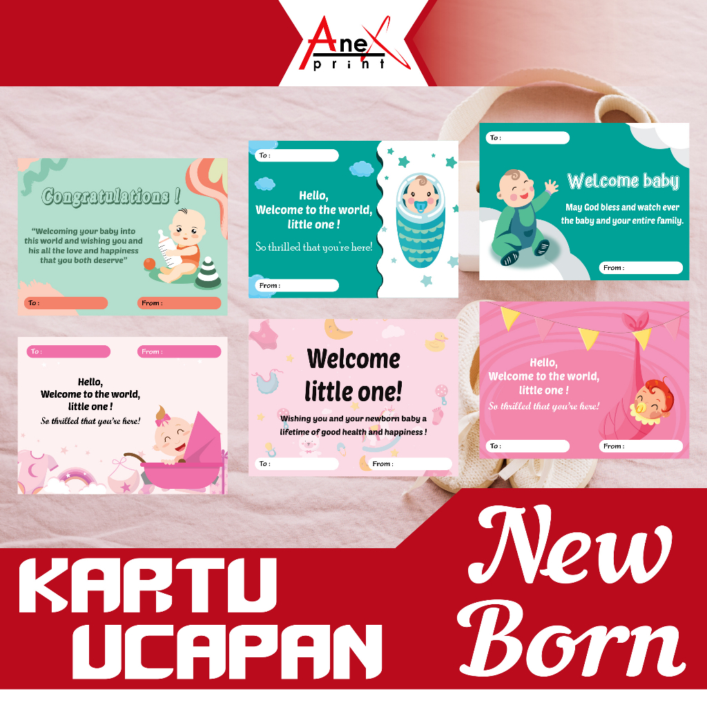 KARTU UCAPAN BABY NEW BORN | NEW BORN CARD | GREETING CARD NEW BORN | GIFT CARD NEW BORN | KARTU UCA