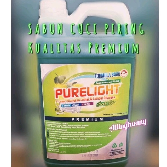 Sabun Cuci Piring Purelight 5L / Purelight 5Liter / Sabun Cuci Piring 5Liter / Purelight Sabun Cuci 