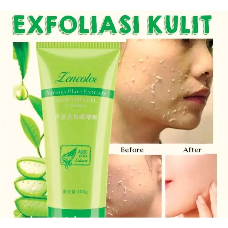 ALOE VERA Peeling Gel Eksfoliasi  PEMBERSIH DAKI KULIT MATI