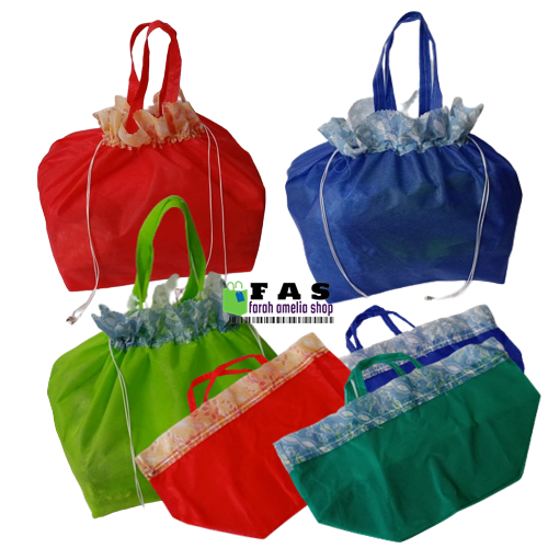 

Tas Hajatan Serut Motif Polos Bunga Goodie Bag Spunbond