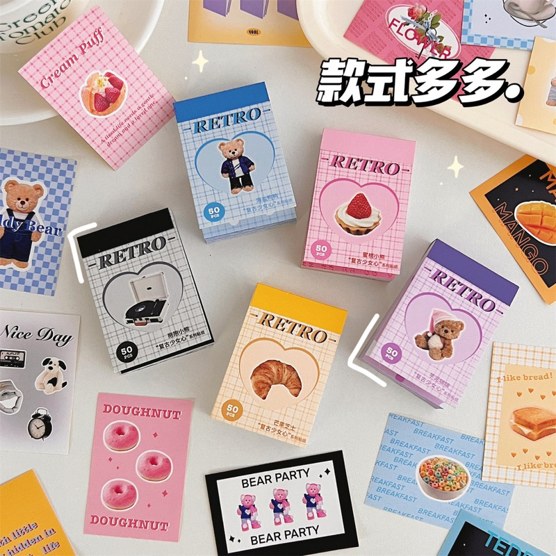 

Stiker pad mini isi 50 lembar beruang lucu