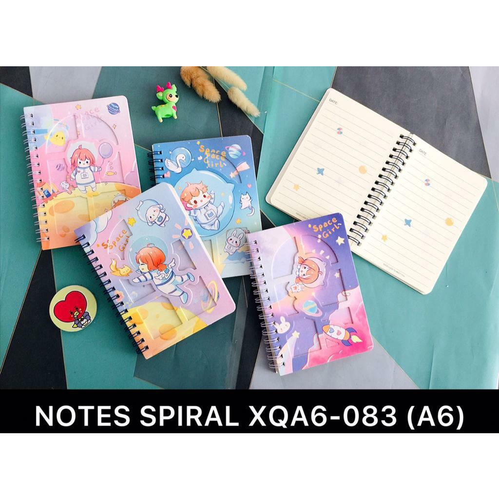 

Buku Diary Spiral A6 Glitter Motif Space Girl Isi 116 Halaman XQA6-083