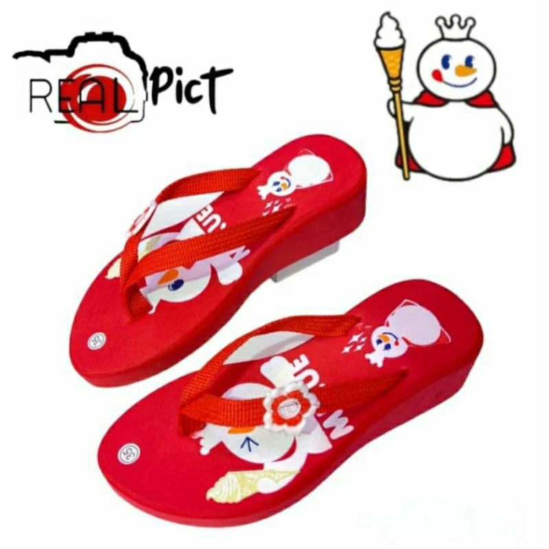 Arkn Sandal Wedges anak perempuan Mixue2023 Viral