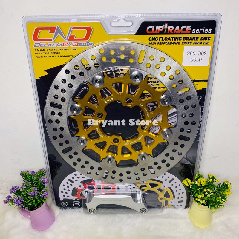 PIRINGAN CAKRAM DEPAN DELKEVIC 260MM D01 MIO SMILE XEON MIO SOUL DCNC FLOATING BRAKE DISK STANLESS HOLE LUBANG BAUT 4