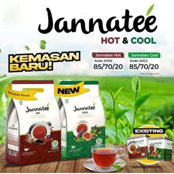 

JANNATEE HOT - JANNATEE COOL - HNI HPAI - Sensasi Teh Herbal