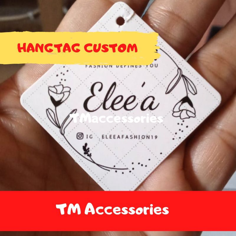 

CETAK HANGTAG CUSTOM / Label Baju Olshop