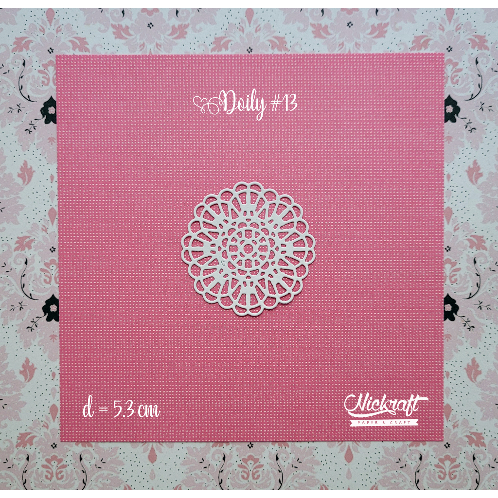 

DOILY #13 - Hiasan Scrapbook Jurnal Die Cut Doily Paper