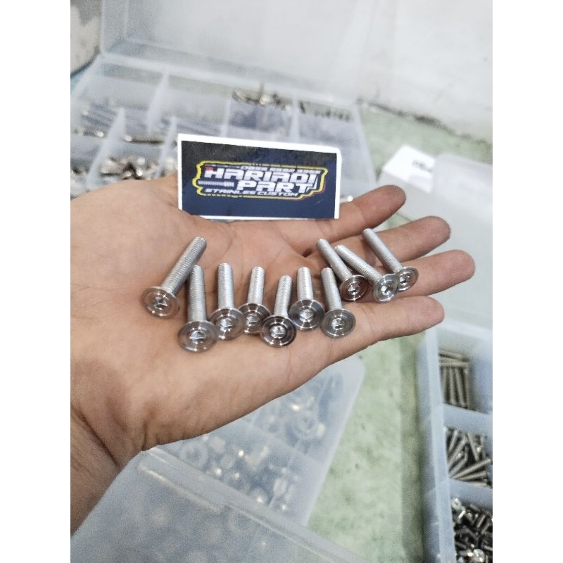 baut cover CVT mio sporty - mio soul stainles custom