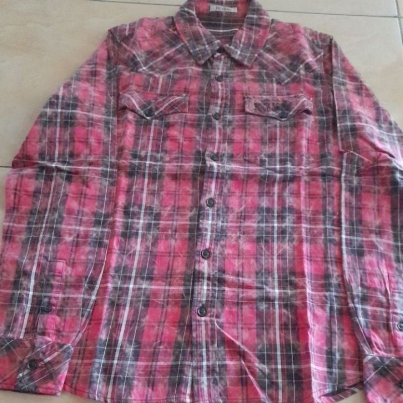 kemeja flanel second