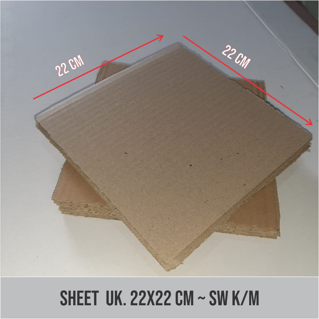 

Sheet uk. 22 x 22 cm Lembaran Karton / Lembaran Kardus
