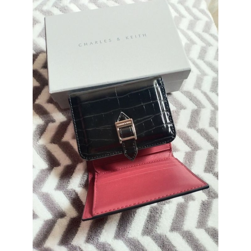 Dompet Charles and Keith croco preloved