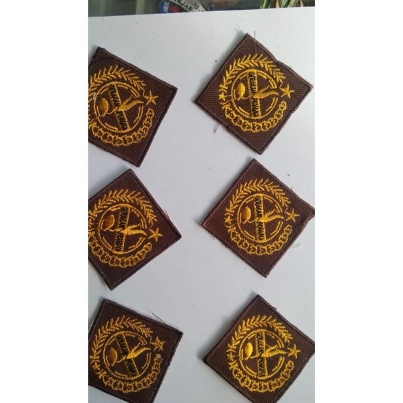 bordir tunas pramuka/tunas pramuka putra/tunas pramuka putri/logo tunas