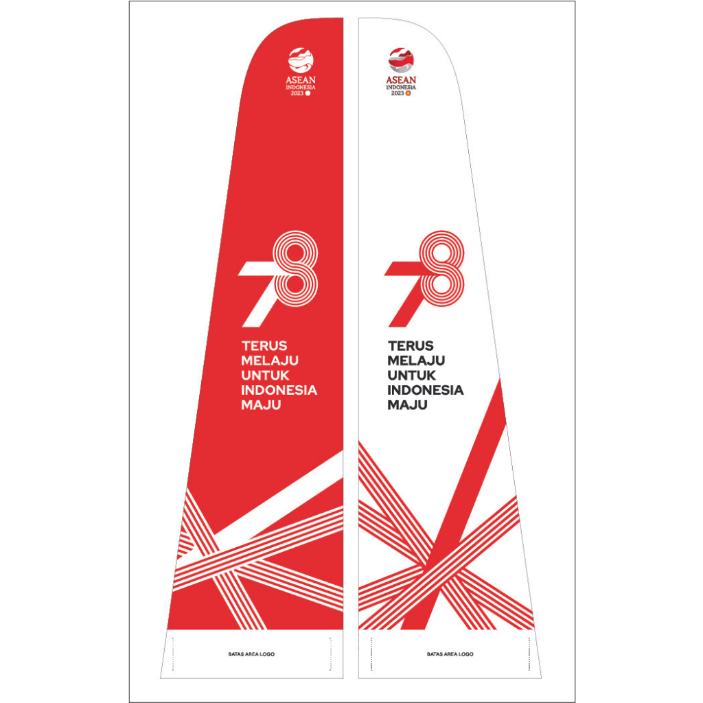 UMBUL UMBUL BAHAN KAIN HUT RI 78