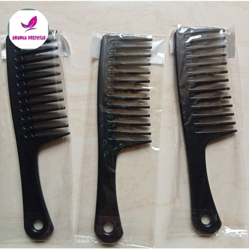 SISIR JARANG RENGGANG BESAR ANTI KUSUT WARNA HITAM