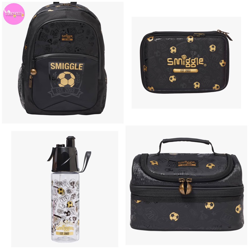 Smiggle Backpack Express Gold Planet Army Hijau Blue Shark Unicorn Tas Ransel Anak SD SMP Original A