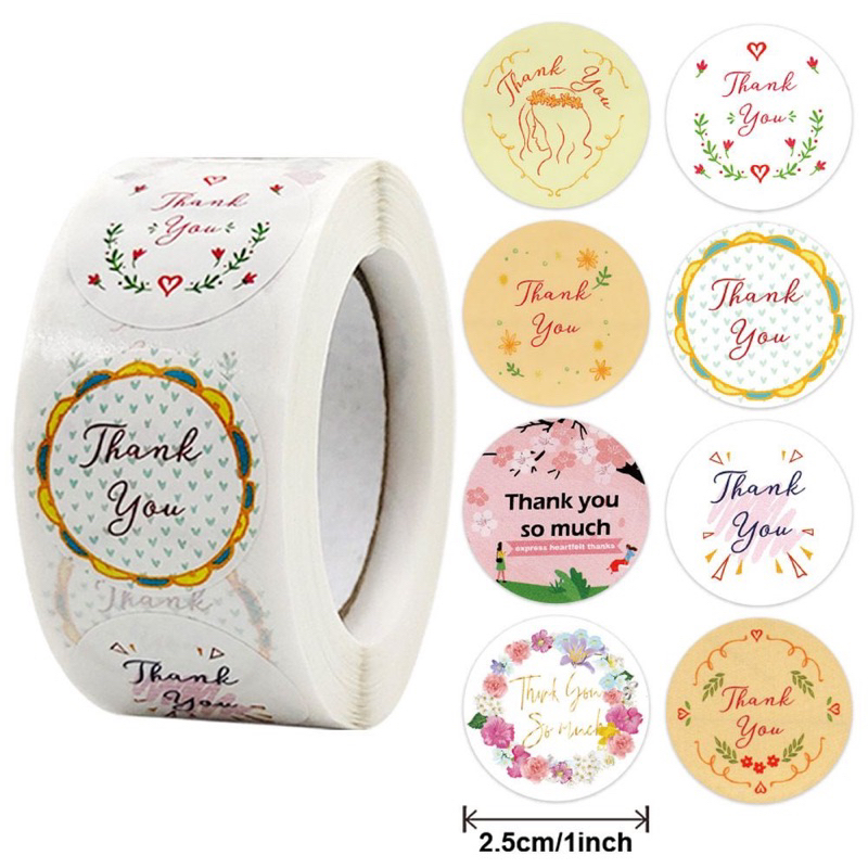 

STIKER THANKYOU ISI 500PCS