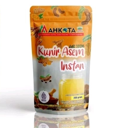 

KUNIR/KUNYIT ASEM instan MAHKOTA (200 gram)